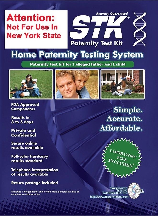 Paternity Test for Child and Father DNA Kit at Home - Includes All Lab Fees