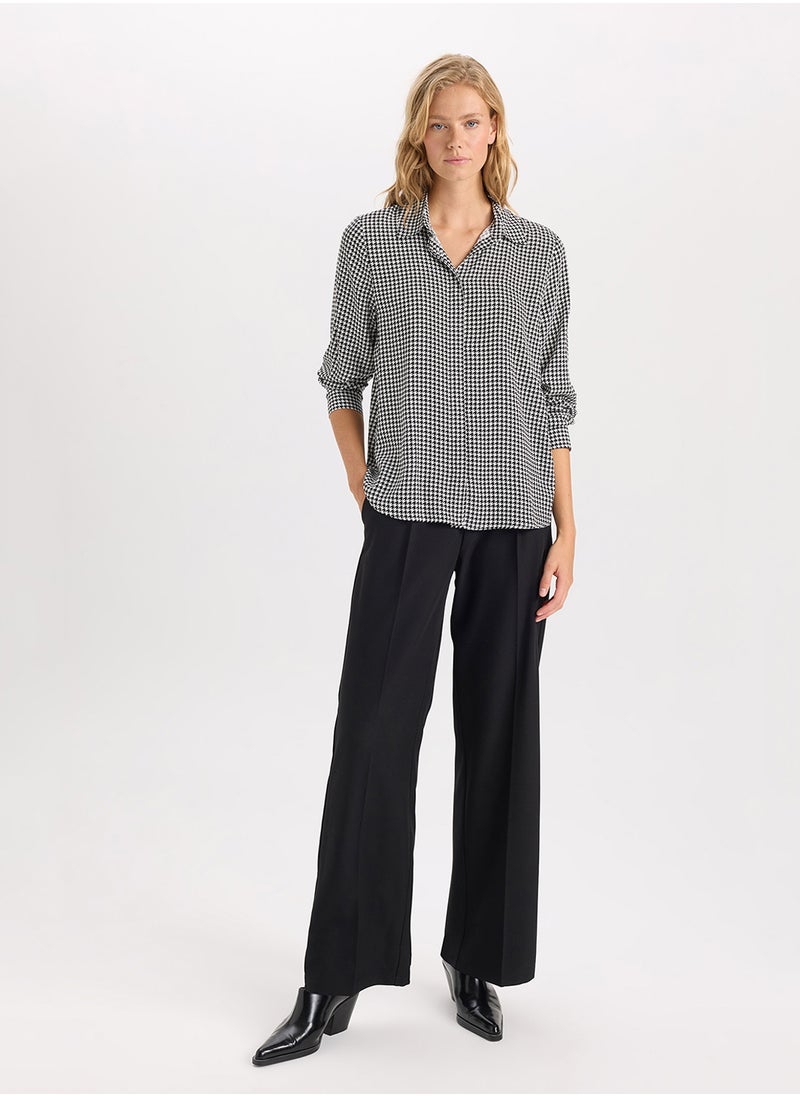 DeFacto Regular Fit Shirt Collar Long Sleeve Shirt  - Image 4