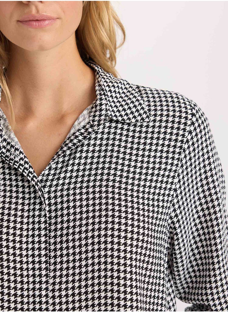 DeFacto Regular Fit Shirt Collar Long Sleeve Shirt  - Image 3