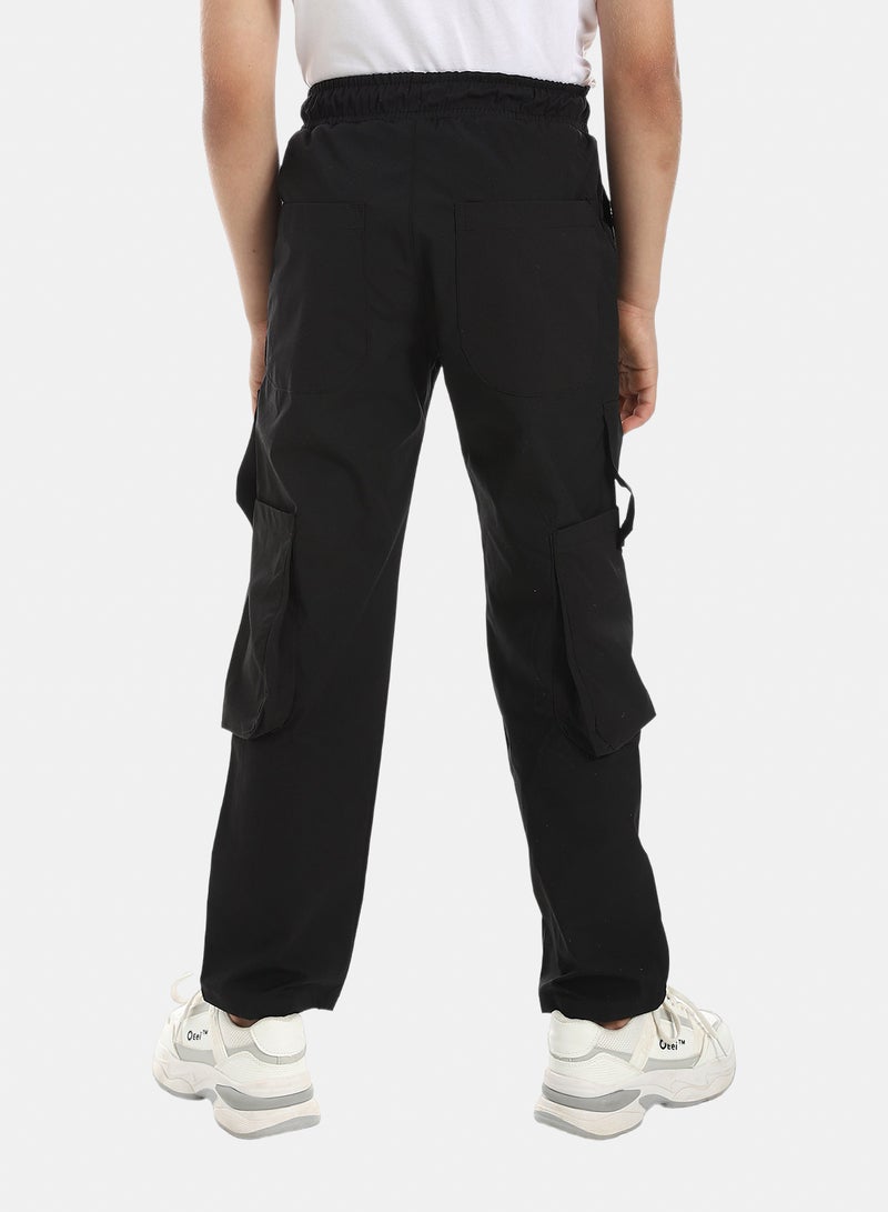 Andora Cargo Pants With Pockets - Black - Image 5
