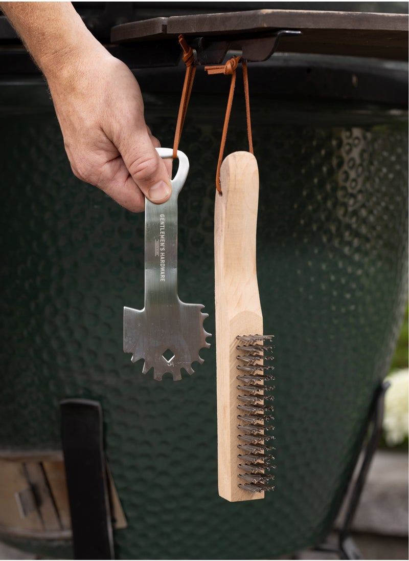 GENTLEMEN'S HARDWARE BBQ Care Kit - Grill Scraper & Wire Brush  - Image 1