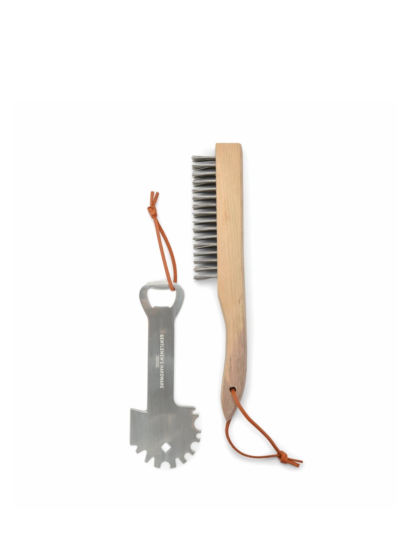 GENTLEMEN'S HARDWARE BBQ Care Kit - Grill Scraper & Wire Brush  - Image 4