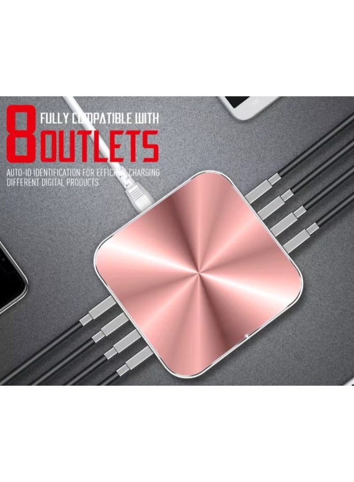 REBENUO 50W Fast charing 8 USB QC3.0 Ports 10A desktop quick charger - Image 4