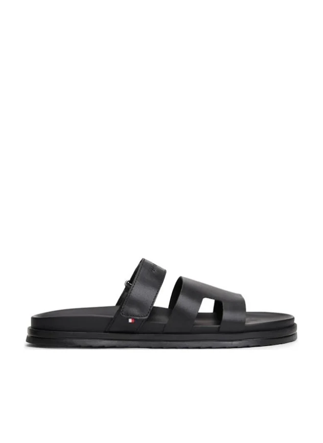 تومي هيلفيغر صندل جلدي فاخر قابل للتعديل