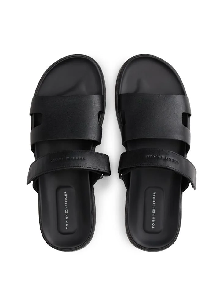 TOMMY HILFIGER  Adjustable Premium Lth Sandal for Men | Best Price UAE