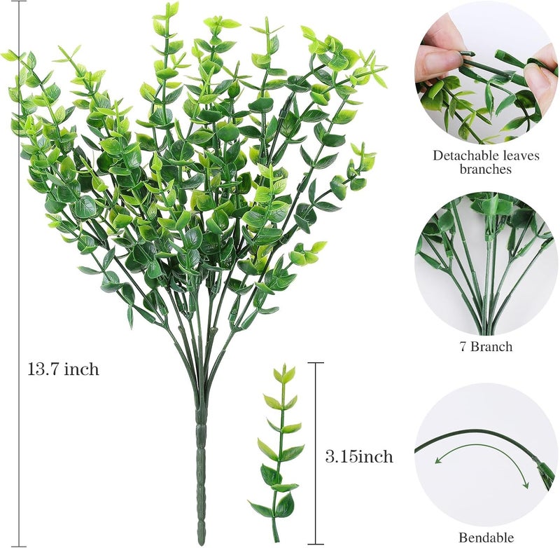 jaffiust 24PCS Artificial Flowers for Outdoor,No Fade Fake Plastic Flowers Faux Plants for Decoration Hanging Planters Indoor Outside Garden Porch Window Box Home Wedding Farmhouse - Image 2