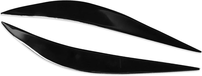 QASULER Gloss Black Headlight Eyebrow Trim for BMW - Image 3