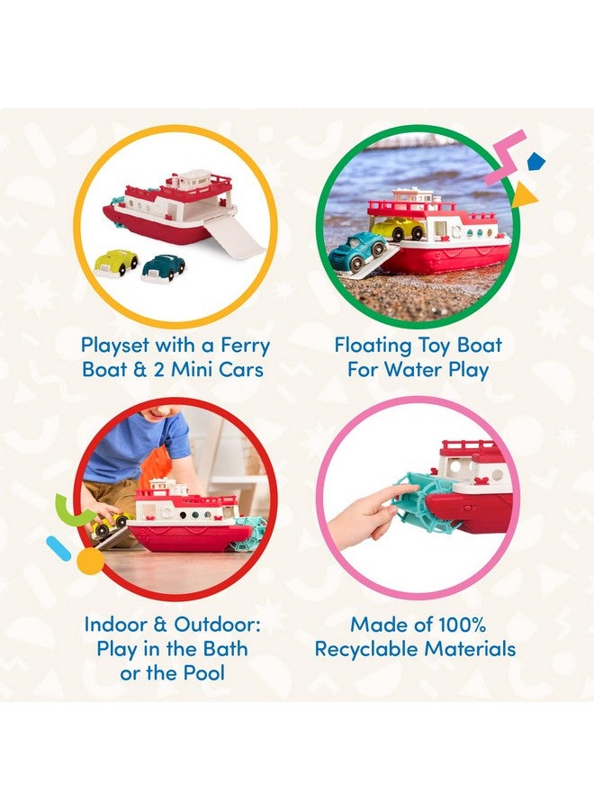 Battat- Wonder Wheels- Pool And Bath Toys For Babies, Toddlers - Floating Toy Boat For Water Play - Recyclable Materials- Ferry Boat - 1 year + - Image 3