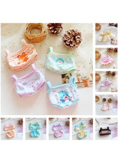 Spot 20cm Cm Cotton Doll Suit Doll Star Doll Normal Chubby Body Change Suspenders Collection-Specifications:20cm-Color:Orange Cool Shirt