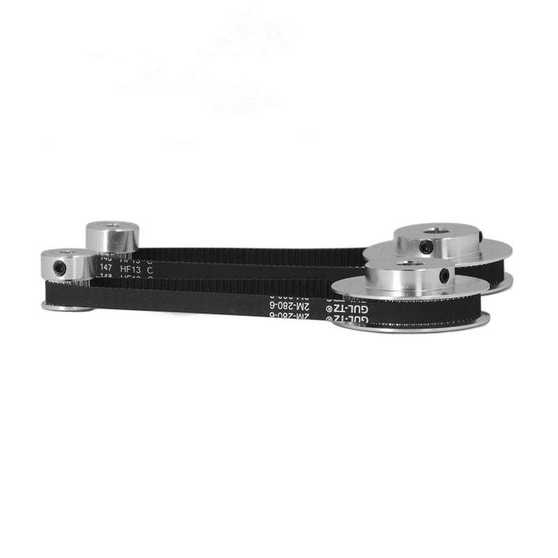 Timing Pulley Set 20 Teeth 60 Teeth Aluminum Synchronous Wheel with 280mm Length 6mm Width Timing Belt for 3D Printer 8mm/0.3in 60 Teeth Bore 5mm/0.2in 20 Teeth Bore - Image 5