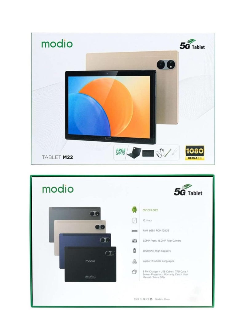 موديو تاب M22 5G مع 8 جيجابايت رام 512 جيجابايت روم شريحتين - كاميرتين - يأتي مع هدايا صغيرة أخرى داخل العلبة - Image 3