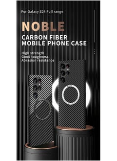Anmi Case for Samsung Galaxy S24 Ultra, Compatible with Mag-Safe, 600D Aramid Fiber (Black)  - Image 2