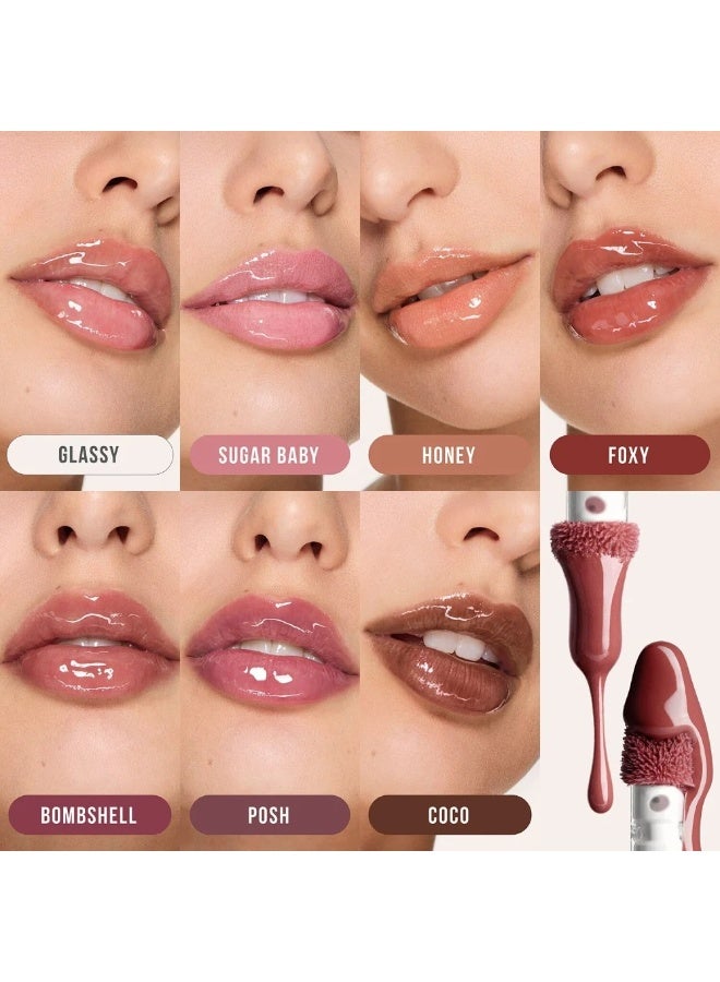 Huda هدى بيوتي ملمع شفاه فو فيلر اكسترا شاين - بومب شيل 3.9 مل - Image 3