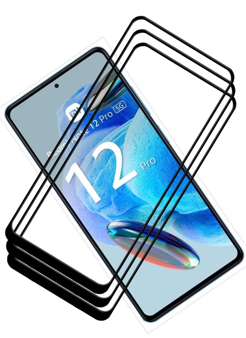 ACLIX 3 Pieces Antistatic ESD Dustproof Premium Quality High Definition Tempered Glass Screen Protector Designed For Xiaomi Redmi Note 12 Pro - Image 1