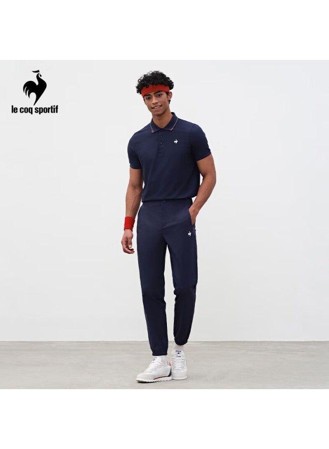 Le Coq Sportif French Rooster Tricolor Series Summer Men's Simple Comfortable Casual Sports Polo Shirt