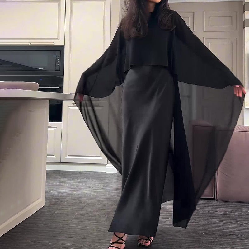 فستان كاجوال نسائي موضة 2025 مع شال - Image 1