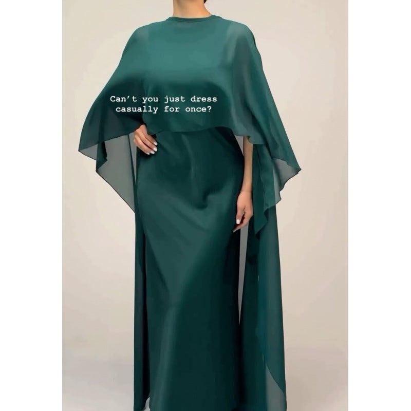 فستان كاجوال نسائي موضة 2025 مع شال - Image 4