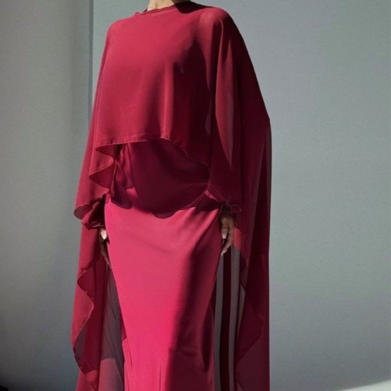 فستان كاجوال نسائي موضة 2025 مع شال - Image 5