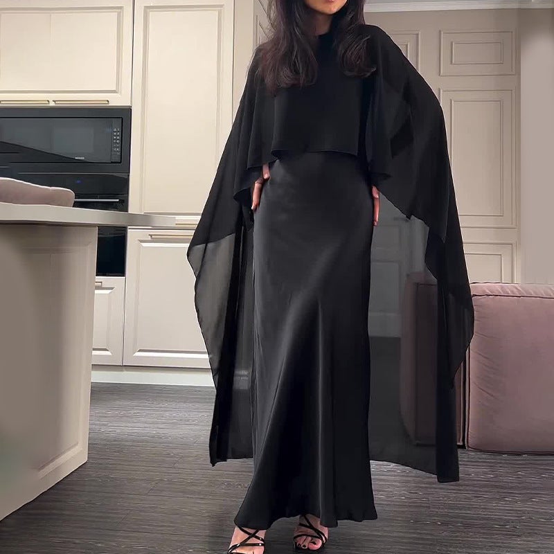 فستان كاجوال نسائي موضة 2025 مع شال - Image 3
