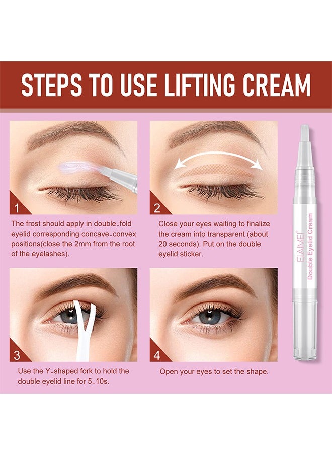 Elaimei - Double Eyelid Tape, 3 Shapes 480 Count Of Invisible Eyelid Lifter Strips, Waterproof Double Eyelid Stickers For Hooded, Droopy, Uneven, Mono-Eyelids, Say Goodbye To Droopy Lids And Hooded - Image 1