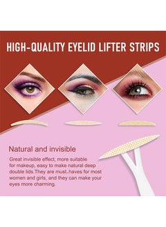 Elaimei Double Eyelid Tape, 3 Shapes 480 Count Of Invisible Eyelid Lifter Strips, Waterproof Double Eyelid Stickers For Hooded, Droopy, Uneven, Mono-Eyelids, Say Goodbye To Droopy Lids And Hooded  - Image 2