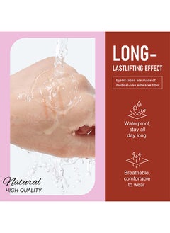 Elaimei Double Eyelid Tape, 3 Shapes 480 Count Of Invisible Eyelid Lifter Strips, Waterproof Double Eyelid Stickers For Hooded, Droopy, Uneven, Mono-Eyelids, Say Goodbye To Droopy Lids And Hooded  - Image 4