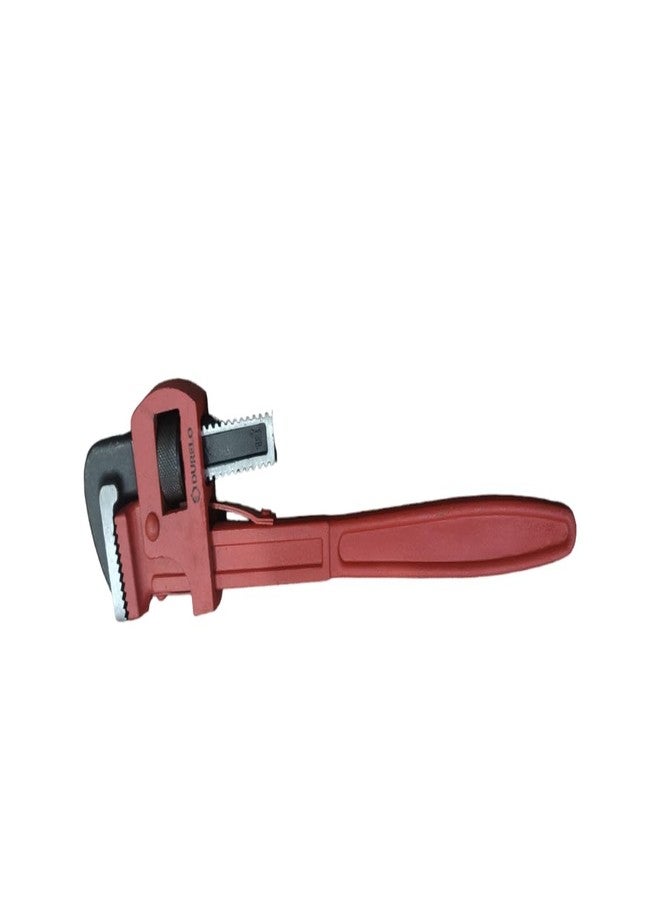 DURELO D-1274 14'' 250 mm Stilson Type Pipe Wrench Ideal for Construction & Heavy-Duty Applications for Industrial & Professional Use, Red & BLACK