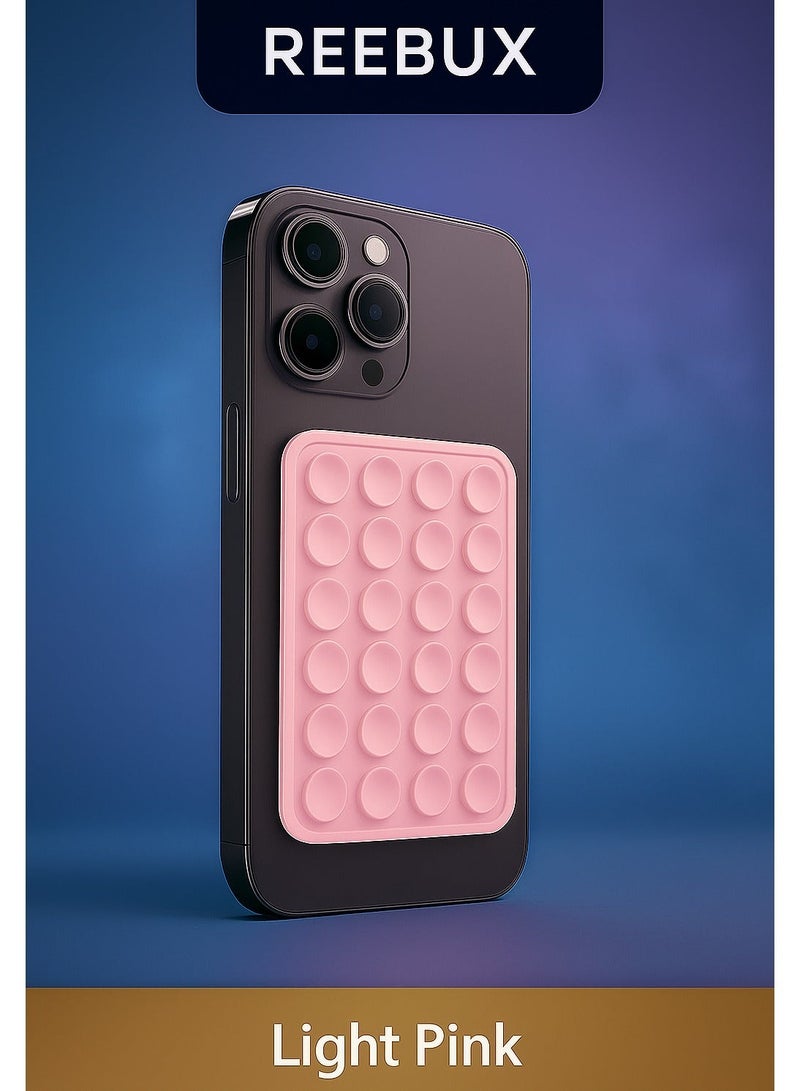 ريبوكس جراب من السيليكون قاعدة شفط للجوال، تمسك الجوال بكفره بسهولة، مناسبة للآيفون والأندرويد، ما تنزلق وتخليك تستخدم الجوال بدون ما تمسكه بيدك، ممتازة للتصوير والسيلفي وفيديوهات التيك توك - Image 1