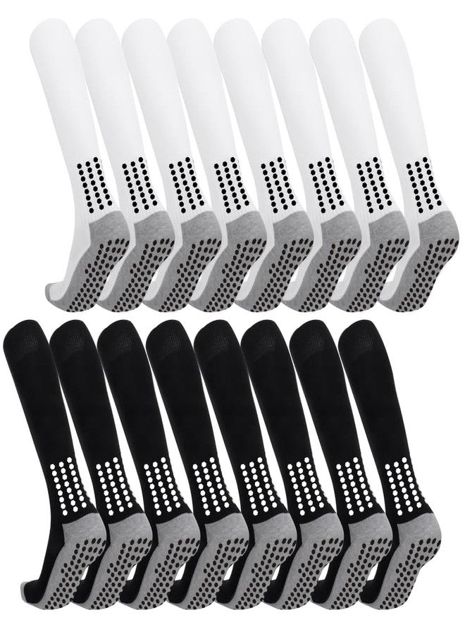 Ukontagood جوارب كرة قدم رجالية من يوكونتاغود، 8 أزواج، جوارب للركبة مع وسادات مانعة للانزلاق، مناسبة لرياضات كرة القدم والبيسبول - Image 1