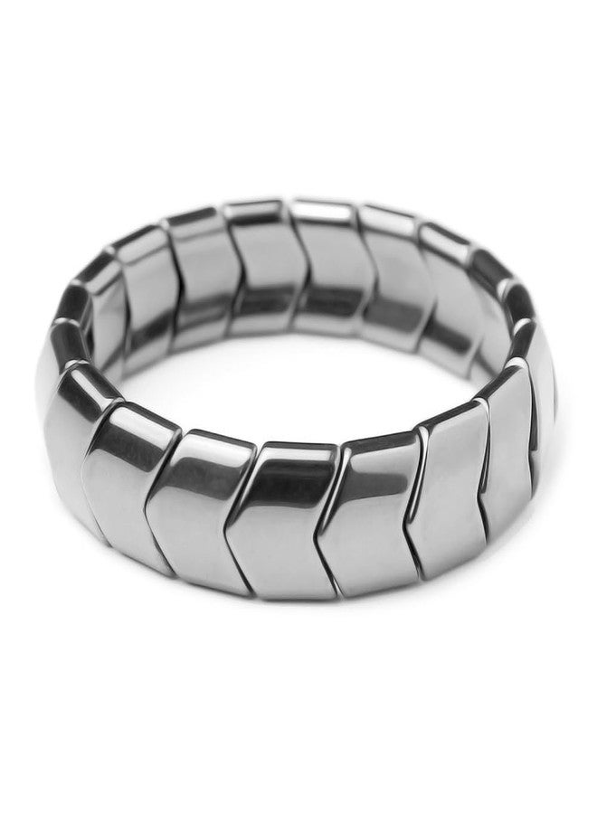 EDMIRIA Magnetic Hematite Bracelet - Healing Strength Magnetic Stones - Beaded Magnetic Bracelets for Men and Women (Design 1) - Image 1