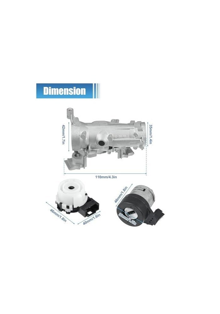Wivplex Ignition Switch and Steering Lock Cylinder Set - Image 2