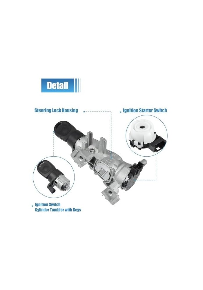 Wivplex Ignition Switch and Steering Lock Cylinder Set - Image 5