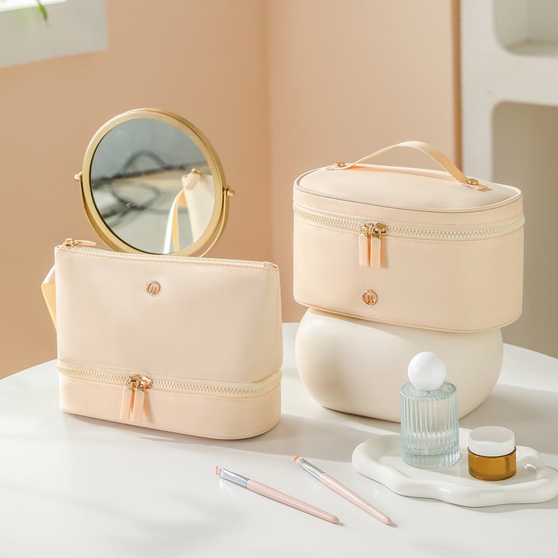 New Large Capacity Cosmetic Bag Outgoing Portable Handbag Travel Wash Bag Women Skin Care Double Layer Storage Bag - Image 5