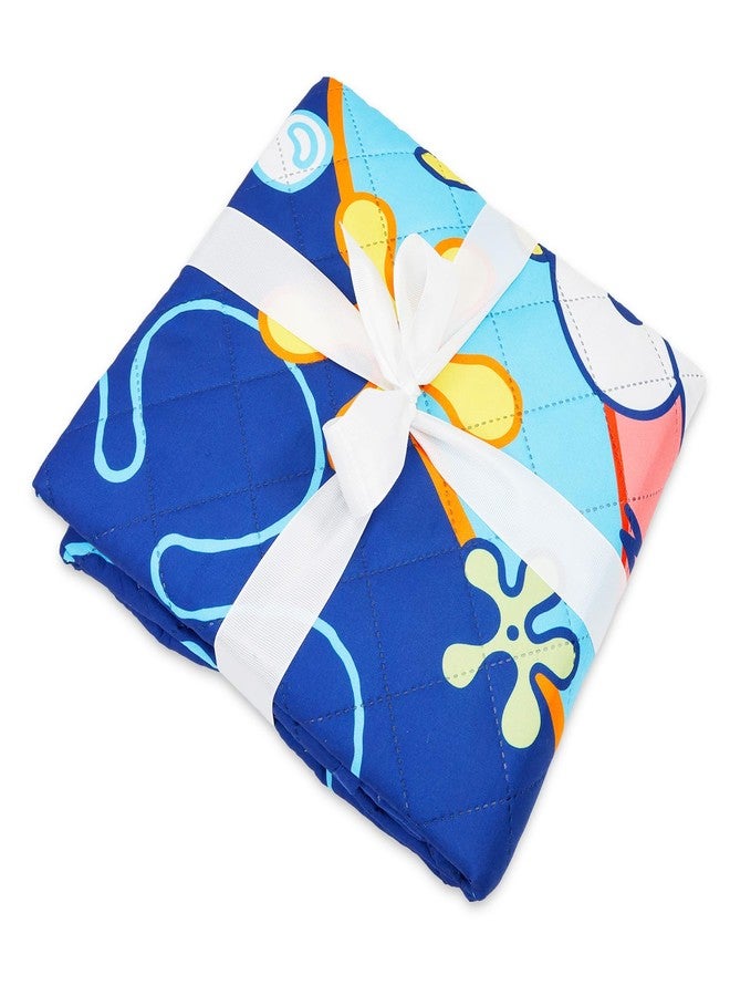 سبونج بوب سكوير بانتس طقم سرير سبونج بوب مزدوج للأطفال - يتضمن غطاء سرير مبطن لسرير مزدوج بالإضافة إلى ملصقات والمزيد | طقم سرير سبونج بوب مزدوج للأولاد والبنات - Image 3