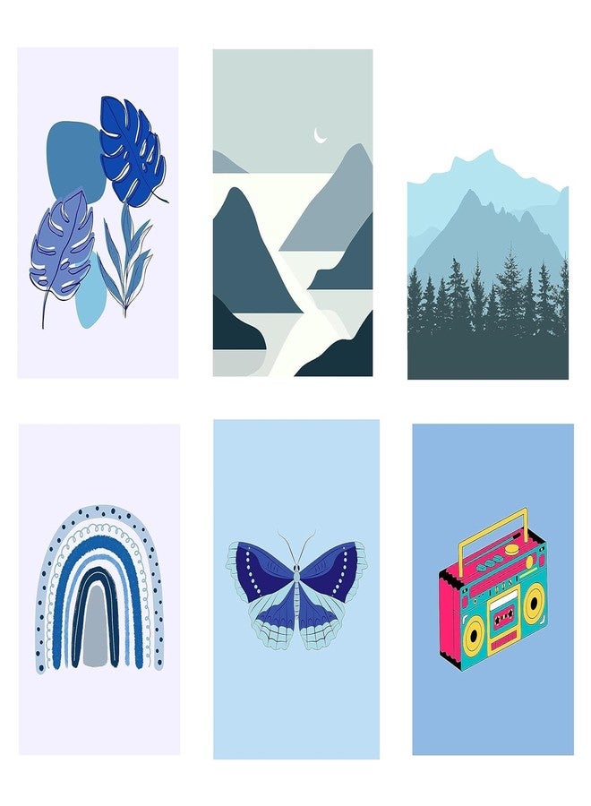 Pack of 30 Blue color Aesthetic Wall Collage Kit Posters - 4 x 6 Inches Posters for Wall Decoration - Wall Art For Bedroom, Office, Living room, Dorm room - Image 3