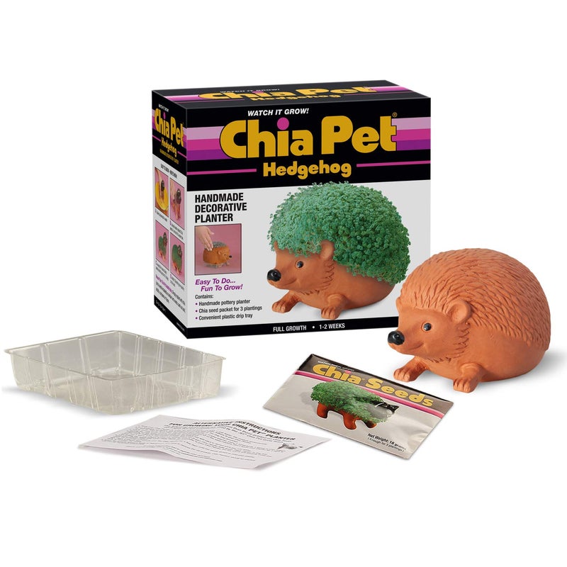 Chia Pet Hedgehog Decorative Pottery Planter with Seed Pack, Decorative Pottery Planter, Easy to Do and Fun to Grow, Novelty Gift, Perfect for Any Occasion - Image 2