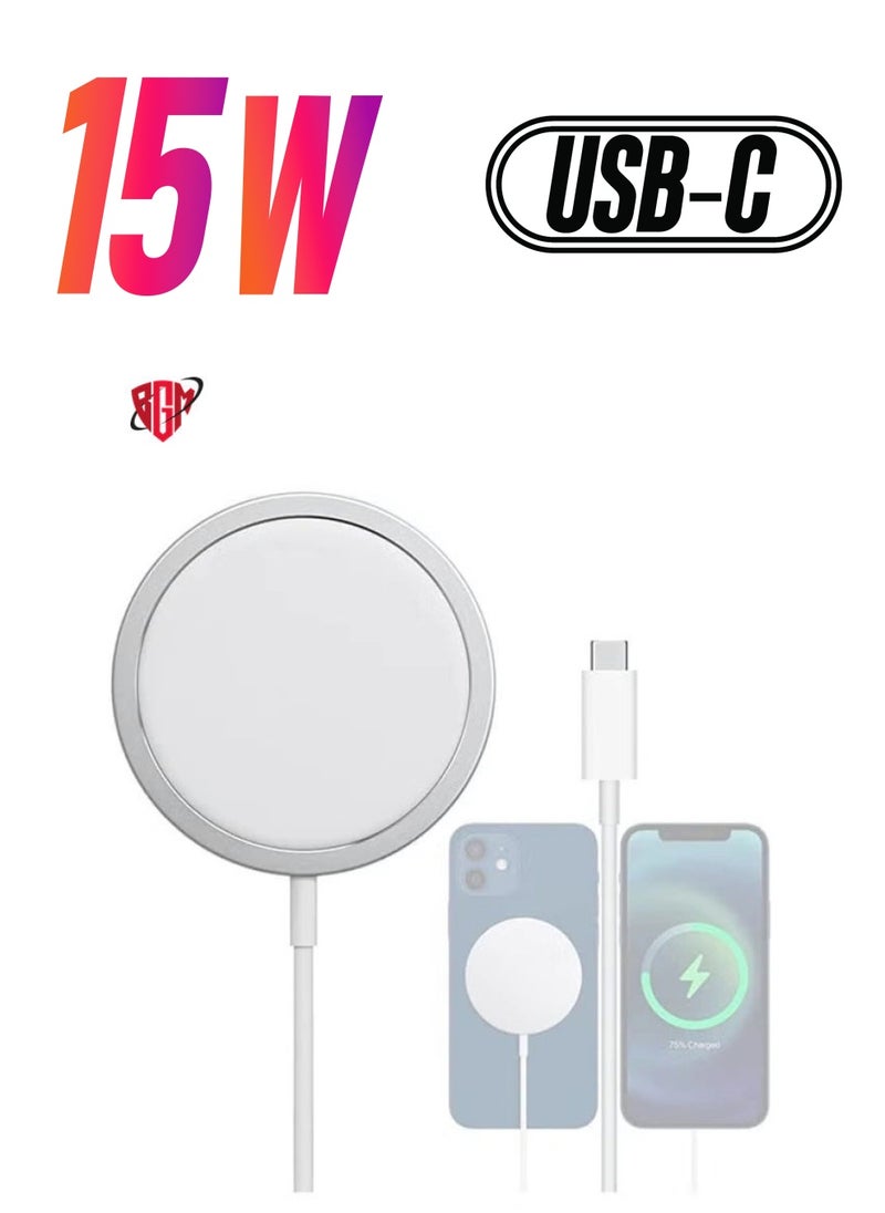 MagSafe ChargerMFI/UACK Certified‘iPhone USB C Fast Charging,Wireless Magnetic Fast PD Charging up to 15W Compatibility with iPhone 14,14 Plus,14 Pro,14 Pro Max iPhone 13,12 series,AirPods Pro2