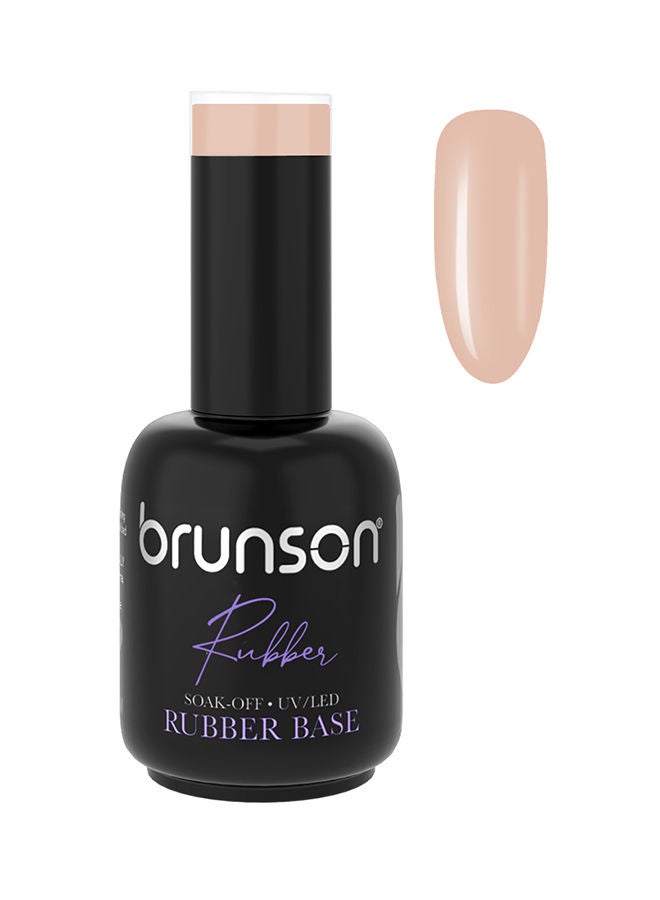 brunson Rubber Base Gel Nail Polish Long Lasting Gel Polish Base for Chip-Free Shine Strengthens French Manicure Rubber Base Coat UV/LED Rubber Gel Soak Off Nail Art Gel Soak Off UV LED Curing Gel 18ml BRB3
