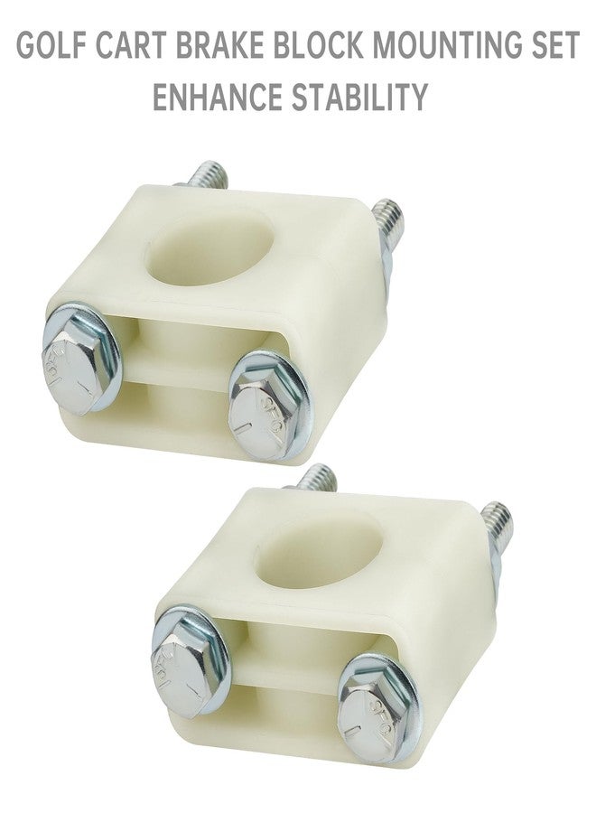 10L0L Golf Cart Brake Block Mounting Set with Screw Nut Fits Club Car DS Carryall Golf Cart 1981-up, OEM# 1011402 - Image 5