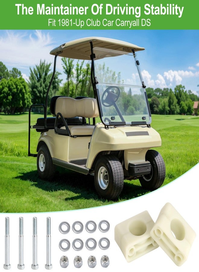 10L0L Golf Cart Brake Block Mounting Set with Screw Nut Fits Club Car DS Carryall Golf Cart 1981-up, OEM# 1011402 - Image 3