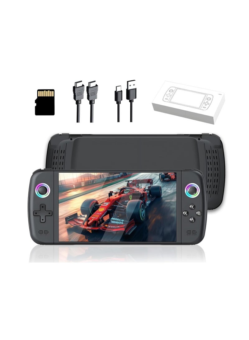 M27 Retro Video Gaming Console 256G, Portable Handheld Game Console with Built-in 50000+ Retro Games 30+ Emulators, 7 Inch IPS Screen, 600*1024 Resolution (Black) - Image 4