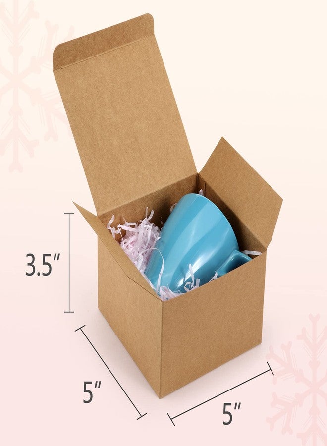 ValBox 5x5x3.5 Brown Gift Boxes, 20 PCS Gift Boxes with Lids for Presents, Small Bridesmaid Box for Gifts, Wedding, Crafting, Recyclable, Easy Assemble Cardboard Boxes - Image 2