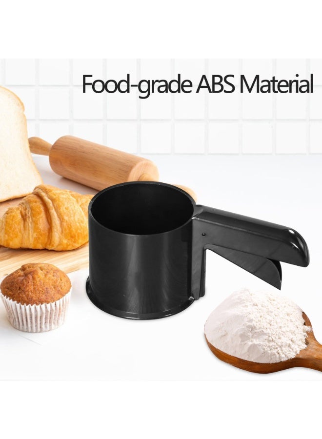 Easy Press Flour Sifter with Double Fine Mesh – One-Hand Baking Sieve for Flour, Sugar & Cocoa, Smooth Crank Action for Cakes, Cookies & Pastry Preparation - Image 4