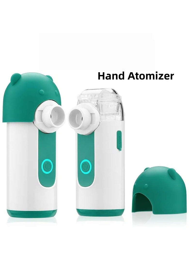 general Handheld nebulizer oral and nasal cavity small household children's microgrid nebulizer automatic cleaning - Image 1