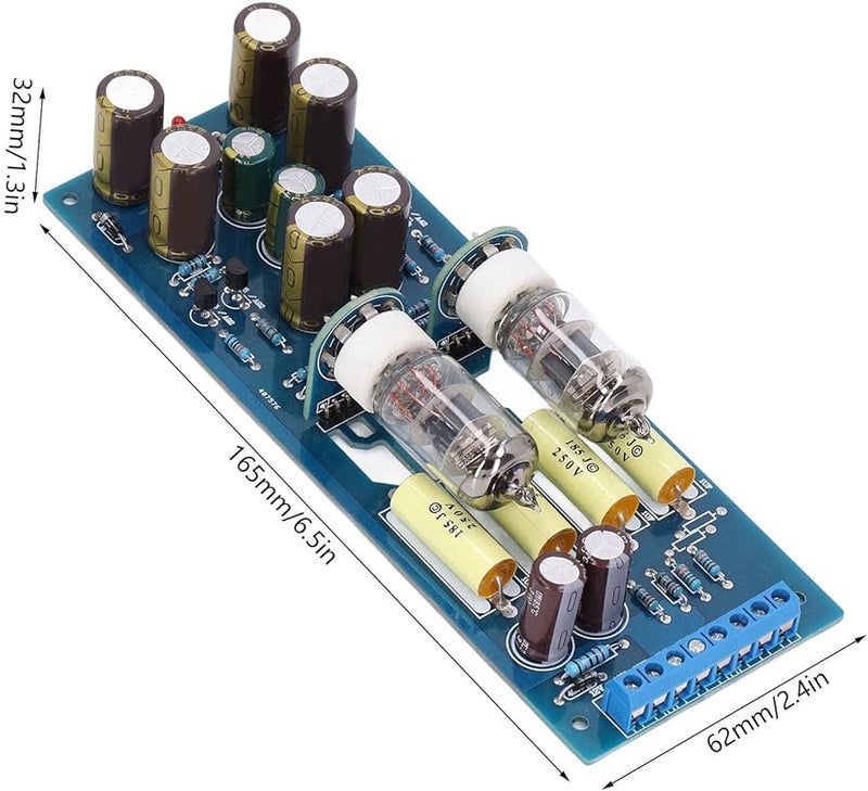 6J1 Tube Preamplifier Module HiFi Preamp Amplifier with LED 12V AC for Soft Beautiful Sound - Image 4