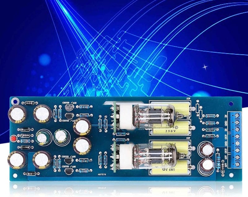 6J1 Tube Preamplifier Module HiFi Preamp Amplifier with LED 12V AC for Soft Beautiful Sound - Image 3