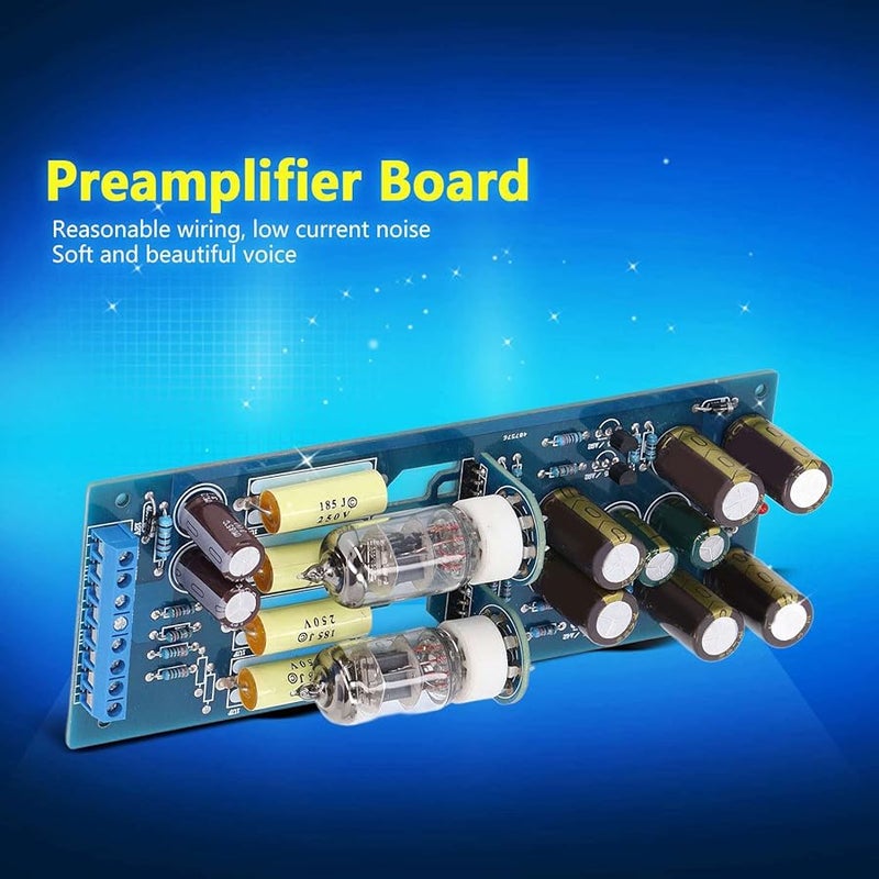 6J1 Tube Preamplifier Module HiFi Preamp Amplifier with LED 12V AC for Soft Beautiful Sound - Image 2