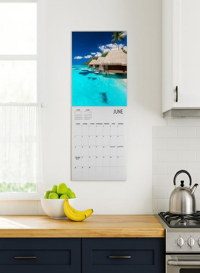 ARTICO Beaches Calendar 2026, Large 12 x 24 inch, Beaches Wall Calendar, Tropical Beach Calendar - Image 3