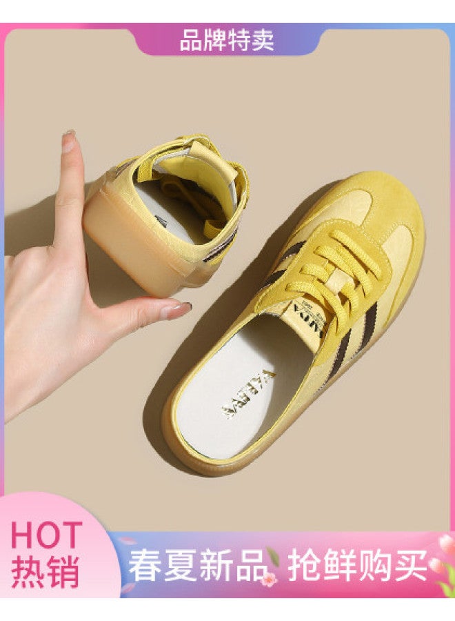 SAFIYA Saturday's Women's Sandals, Summer Outdoor Wear 2025 New Sandals, Breathable Hollow-out Half Slippers, Women's Shoes - Image 1