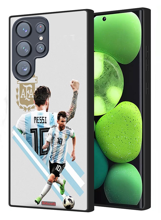 Tolwak Samsung Galaxy S22 Ultra 5G Protective Case Cover Leo Messi Art - Image 1